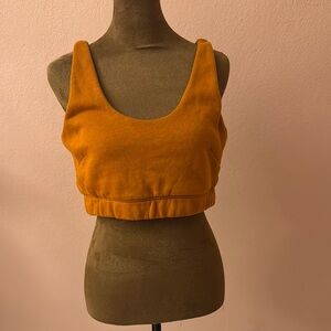 Under Armour Orange Fitted Crop Tank Top